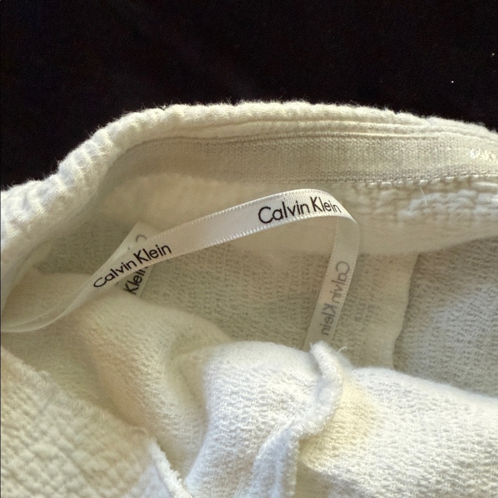 Calvin Klein Ivory Textured Backless Dress - Picture 3 of 7